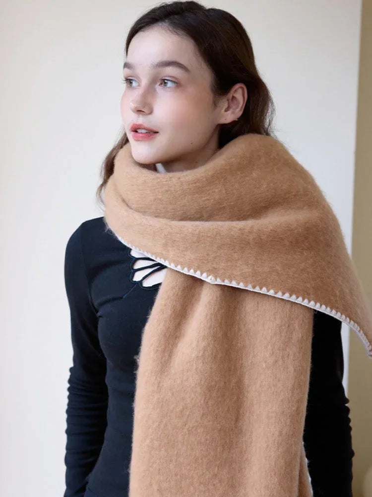 Plush Whipstitch Scarf - View 13 | TEVQA