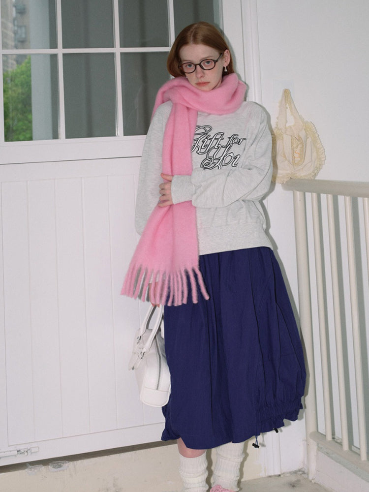 Soft 80% Wool Blend Oversized Scarf