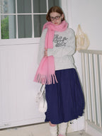Soft 80% Wool Blend Oversized Scarf