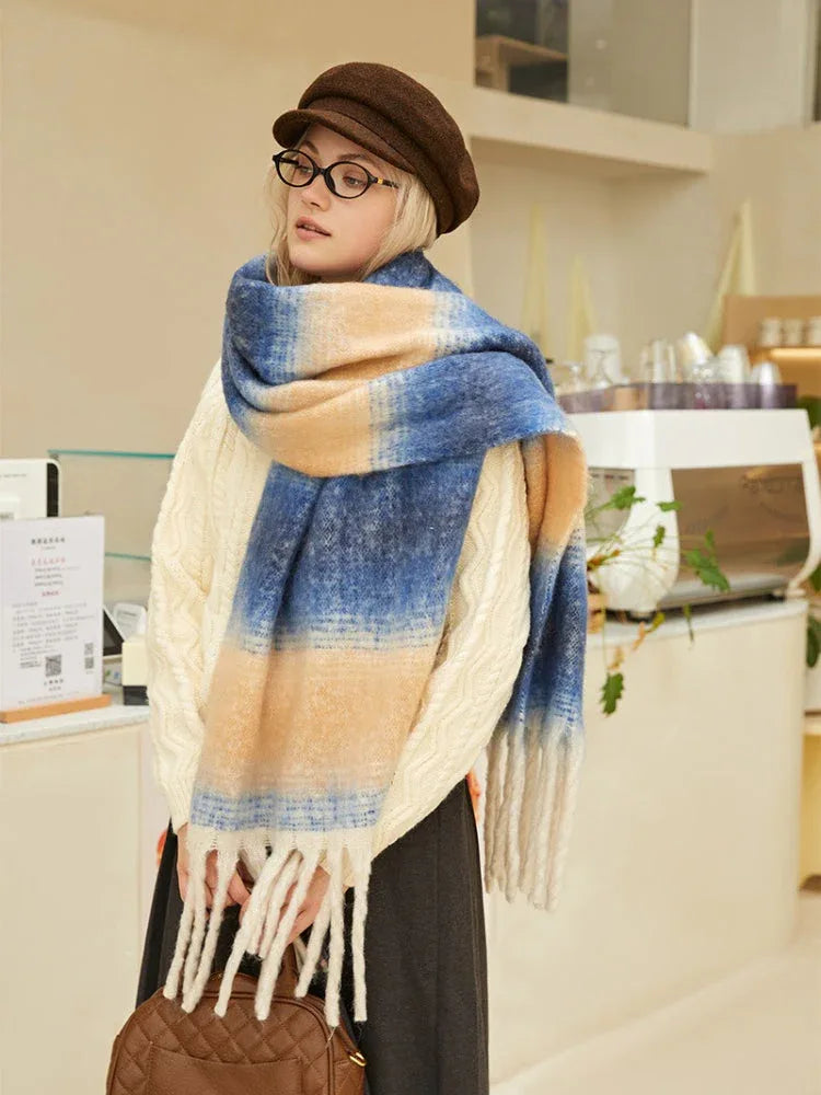 Oversized gradient scarf - View 10 | TEVQA