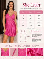 Satin Lace Trim Slip Dress - View 8 | TEVQA