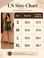 Women's tropical print knit romper with spaghetti straps - View 8 | TEVQA