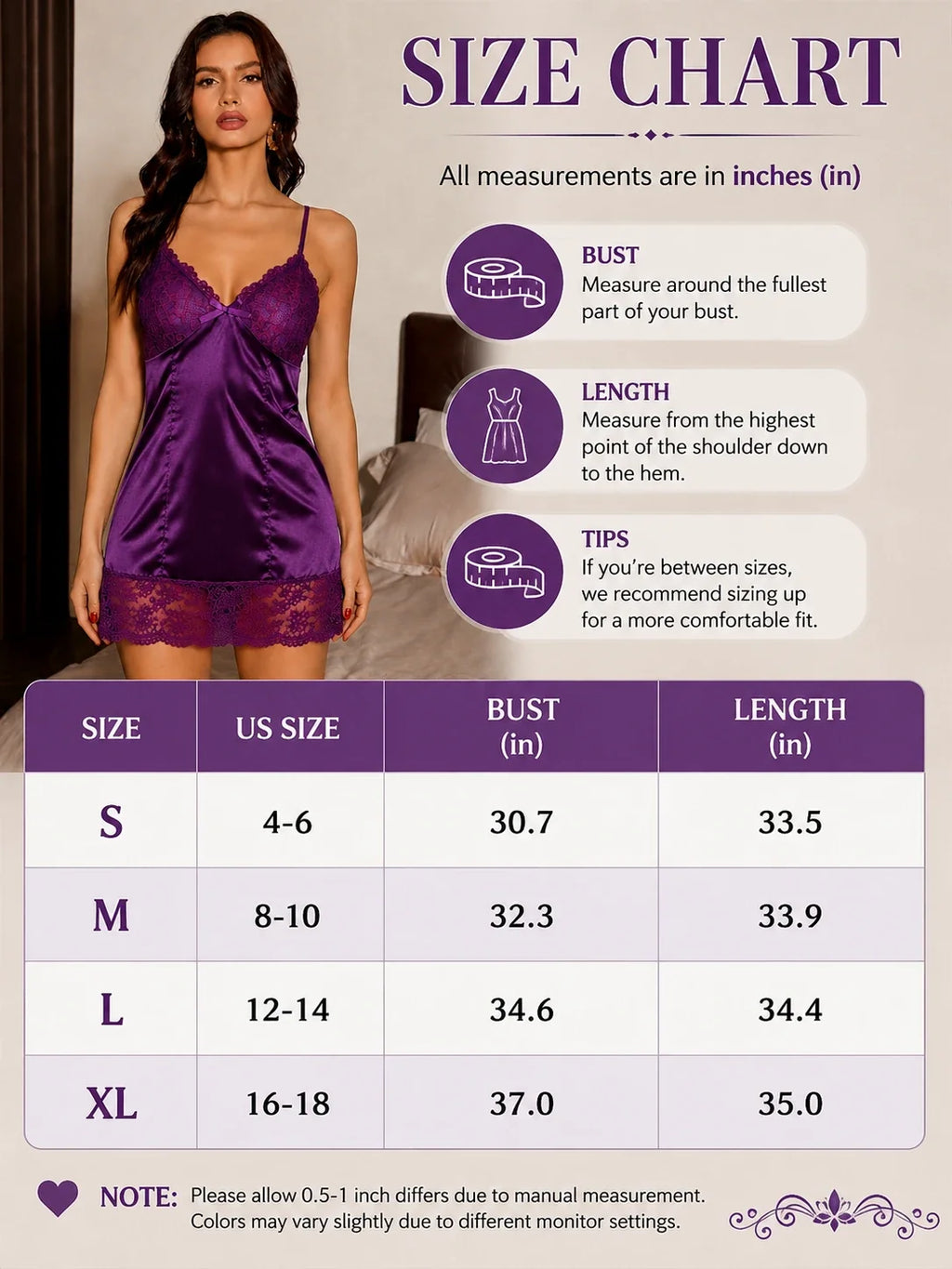 Satin lace trim slip dress with V-neck and bow detail - View 8 | TEVQA