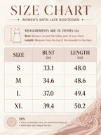 Lace-Trim Satin Maxi Sleep Dress with V-Neckline - View 8 | TEVQA