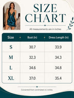 Satin lace trim slip dress with adjustable straps - View 7 | TEVQA
