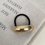 Gold metal sculptural hair cuff ponytail holder - View 7 | TEVQA