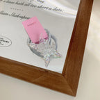 Iridescent Y2K Charm Hair Tie with Sparkly Silver Band - View 9 | TEVQA