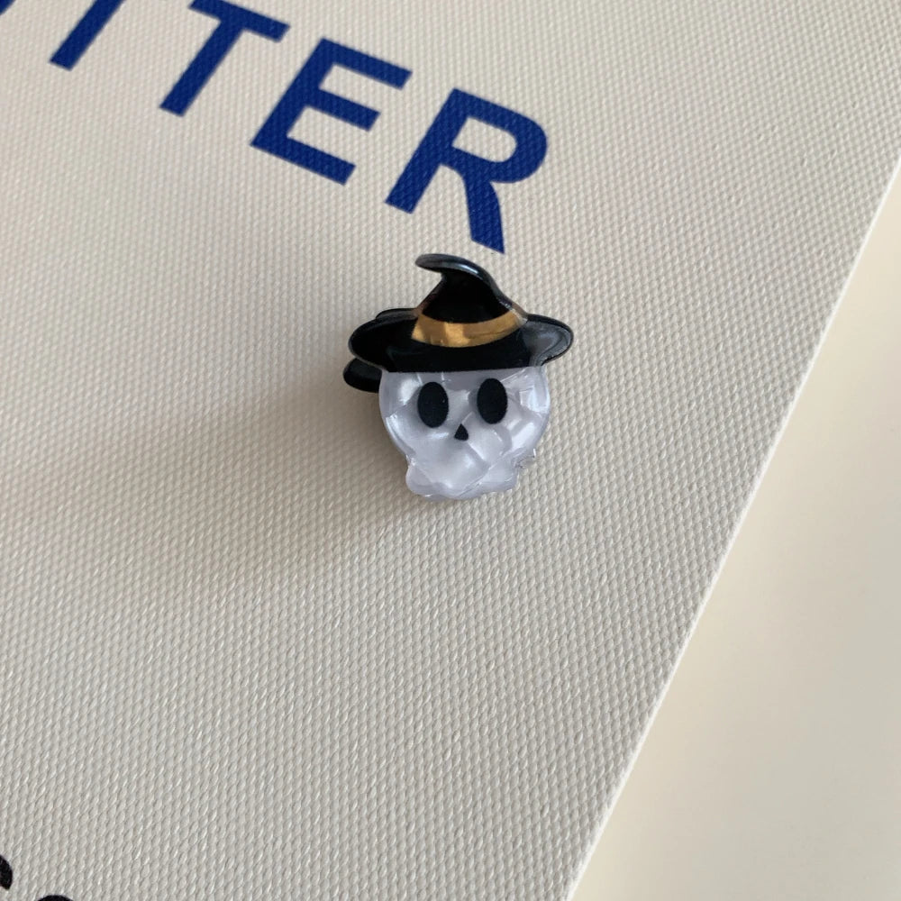 Cute Halloween Mini Hair Claw Clips - 1.6" Glitter Acrylic
