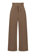Belted wide leg crepe trousers - View 55 | TEVQA