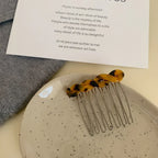 Acetate hair comb with twisted design - View 10 | TEVQA