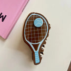 Tennis Racket Acetate Hair Claw Clip - 4 Inch Preppy Sporty Accessory - TEVQA