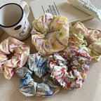 Collection of floral scrunchies