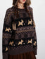 Vintage Scottie Dog Fair Isle Sweater - TEVQA