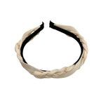 Cream braided headband