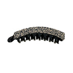 Leopard print banana hair clip