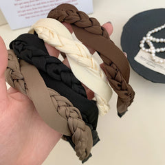 Classic Braided Headband - 1 Inch Fabric Hair Band
