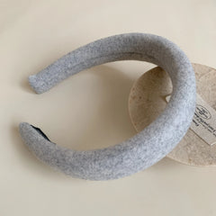 Padded Headband Collection - 1.2 Inch Grey & Black Winter Textures