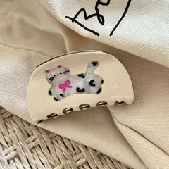 Whimsical "Pet Lover" Acetate Hair Claw Clip (3.3 Inch) - TEVQA