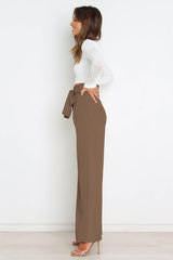 All-Matching Belted Wide-Leg Trouser | Dress In Beauty