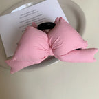 Large Padded Bow Hair Claw Clip - 5 Inch Soft Fabric Updo Clip - TEVQA