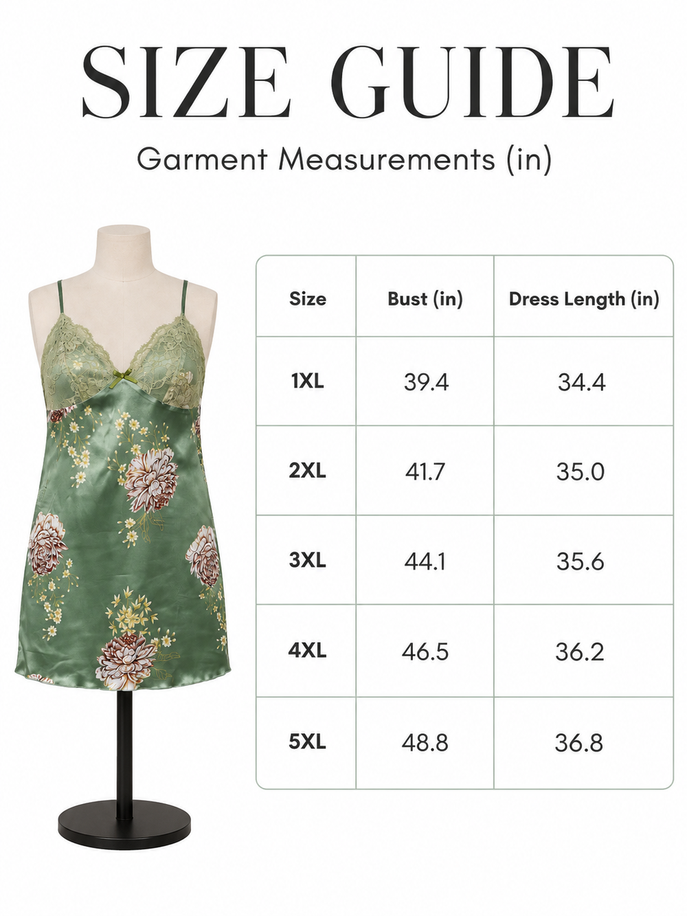 Women's green satin slip dress with floral print and V-neck - View 8 | TEVQA
