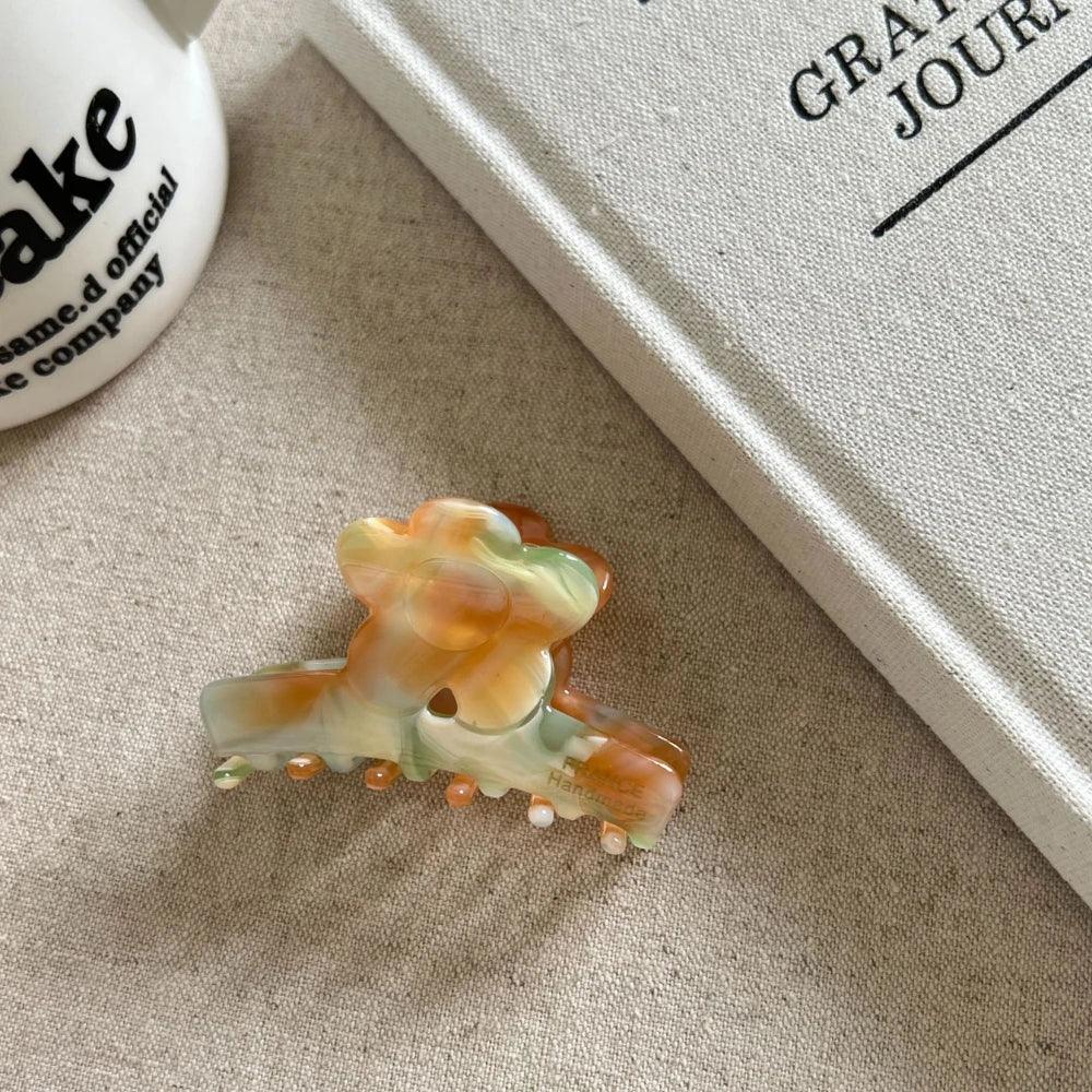 French Style Flower Acetate Hair Claw Clip - View 11 | TEVQA