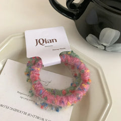 Textured Bouclé Elastic Hair Ties (2 or 3-Pack Sets) - TEVQA