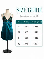 Satin lace trim pajama set - View 8 | TEVQA