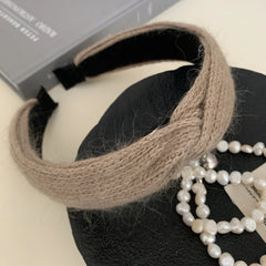 Cozy Knit Knotted Headband - Wide Winter Hair Band