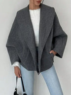 The Rowan Architectural Shawl Collar Jacket - TEVQA