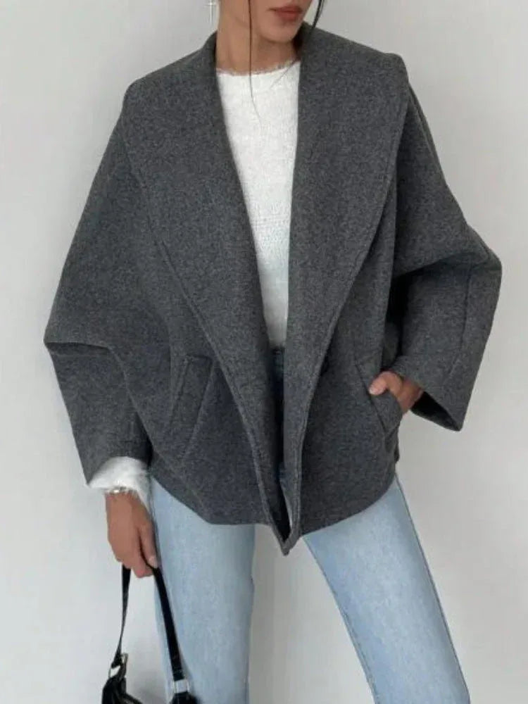 The Rowan Architectural Shawl Collar Jacket - TEVQA