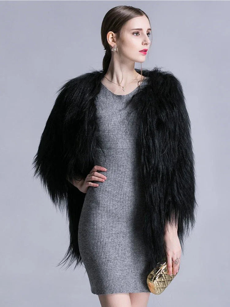 Shaggy Faux Fur Coat Secondary image