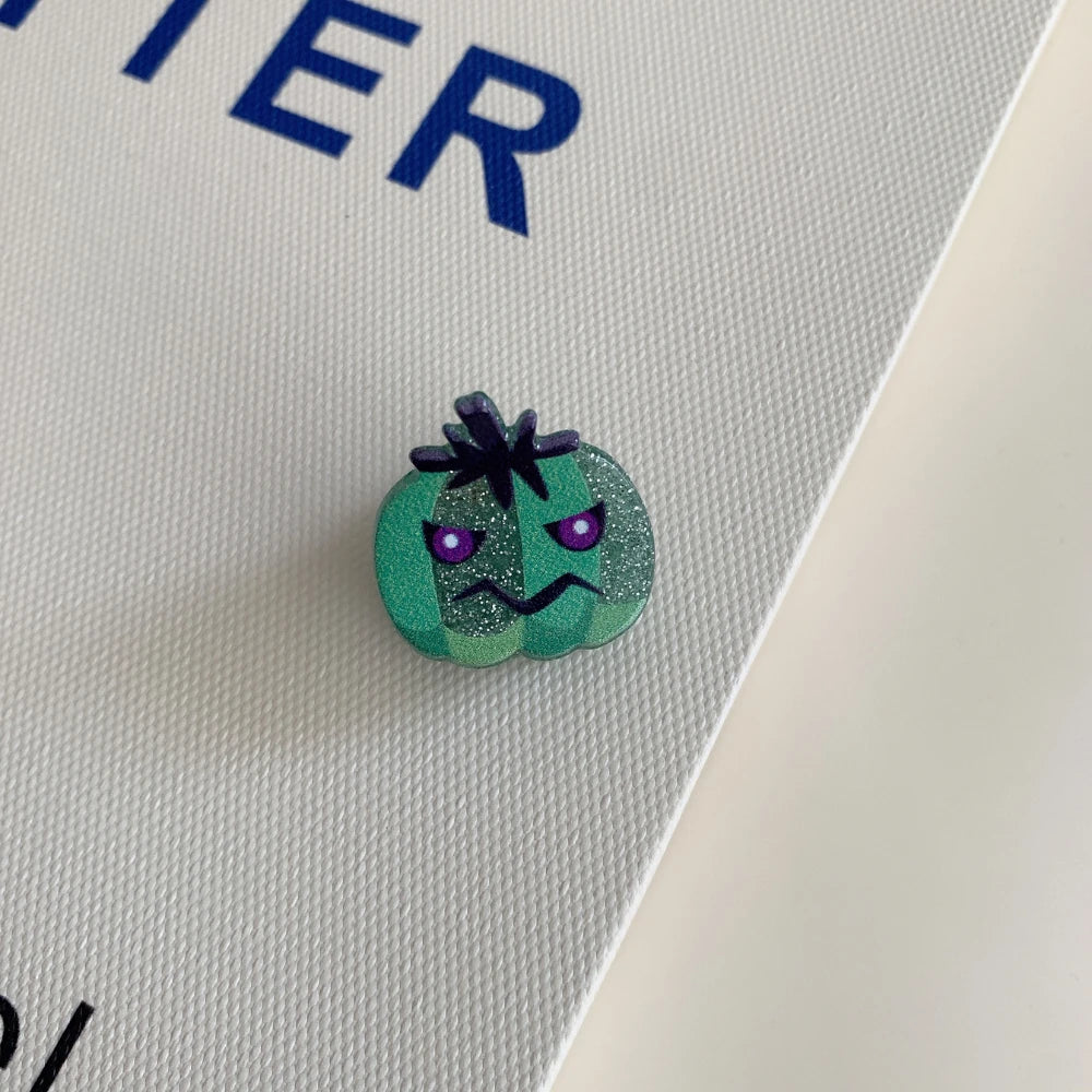 Cute Halloween Mini Hair Claw Clips - 1.6" Glitter Acrylic