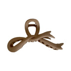Large 4.6 Inch Matte Bow Hair Claw Clip - Lightweight Strong Hold - TEVQA