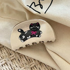 Whimsical "Pet Lover" Acetate Hair Claw Clip (3.3 Inch) - TEVQA