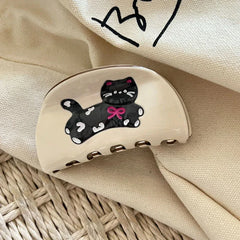 Whimsical "Pet Lover" Acetate Hair Claw Clip (3.3 Inch) - TEVQA