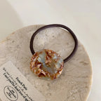 Blue Coffee Acetate Disc Hair Tie - View 9 | TEVQA