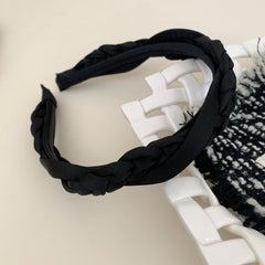 Classic Braided Headband - 1 Inch Fabric Hair Band