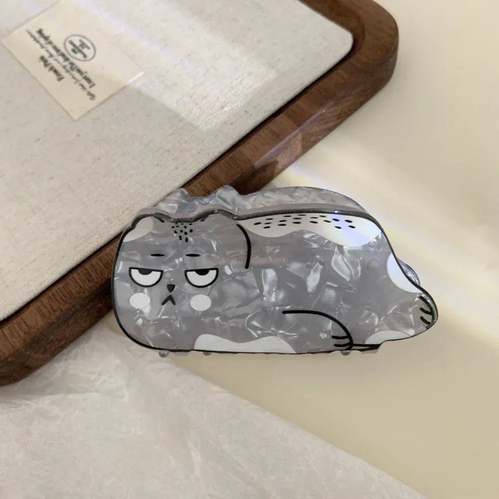 Whimsical Cartoon Animal Acetate Hair Claw (3.1 Inch) - TEVQA