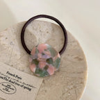 Blue Coffee Acetate Disc Hair Tie - View 6 | TEVQA
