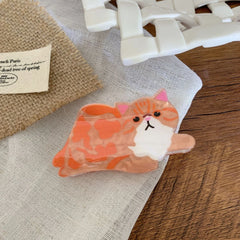 Adorable Pet Acetate Hair Clip - 2.75 Inch Mini Cat & Dog Designs