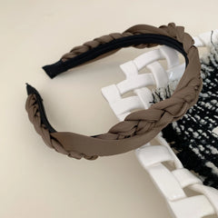 Classic Braided Headband - 1 Inch Fabric Hair Band