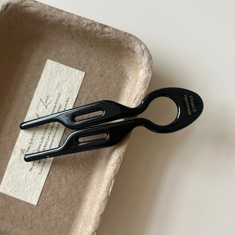 Acetate French Twist Hair Pin - View 10 | TEVQA
