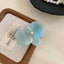 French Orchid Acetate Hair Clip with Pearl Accent - View 6 | TEVQA