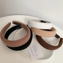 Padded Ribbed Knit Headband - 1.2 Inch Volumizing Style