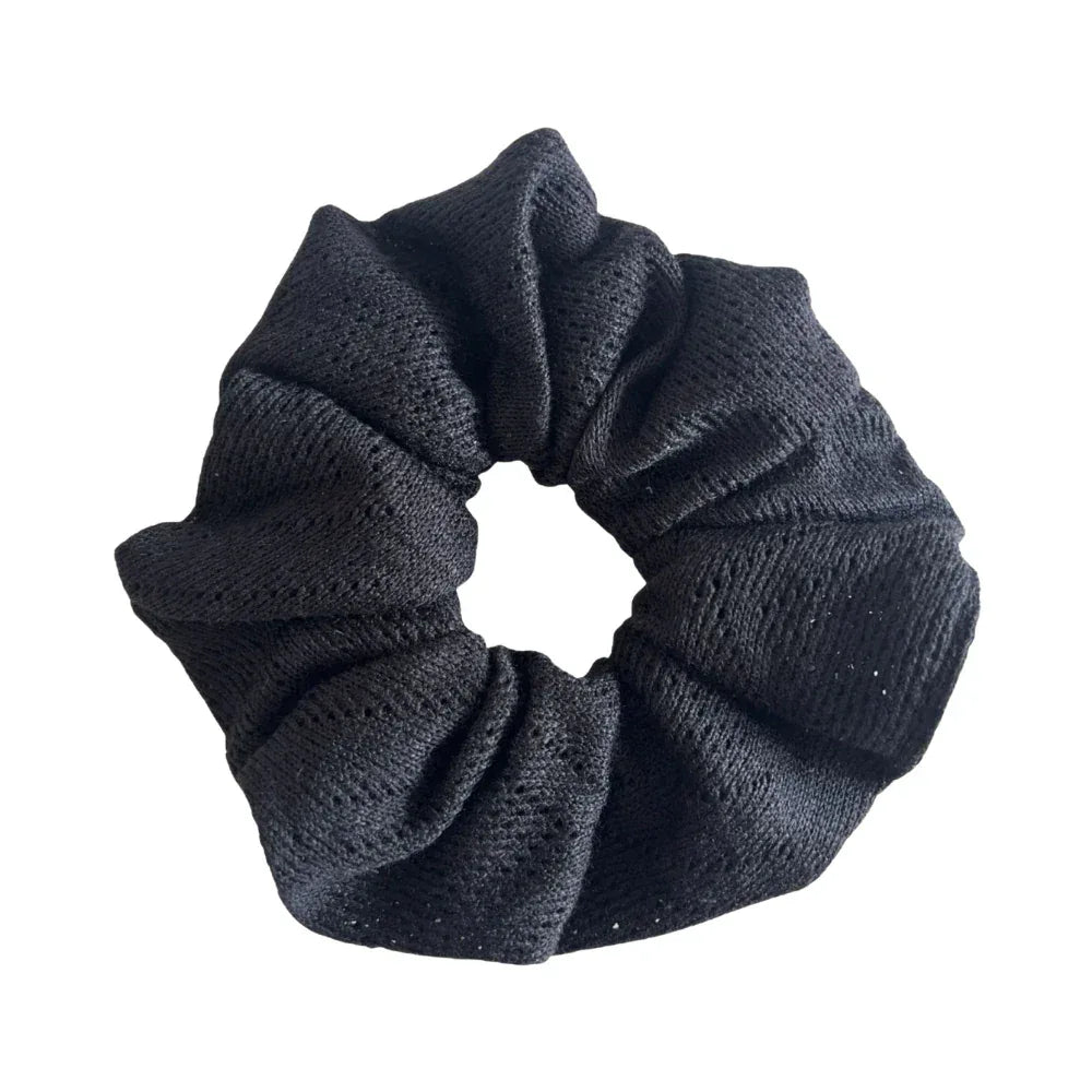 Textured Knit Hair Scrunchie - TEVQA