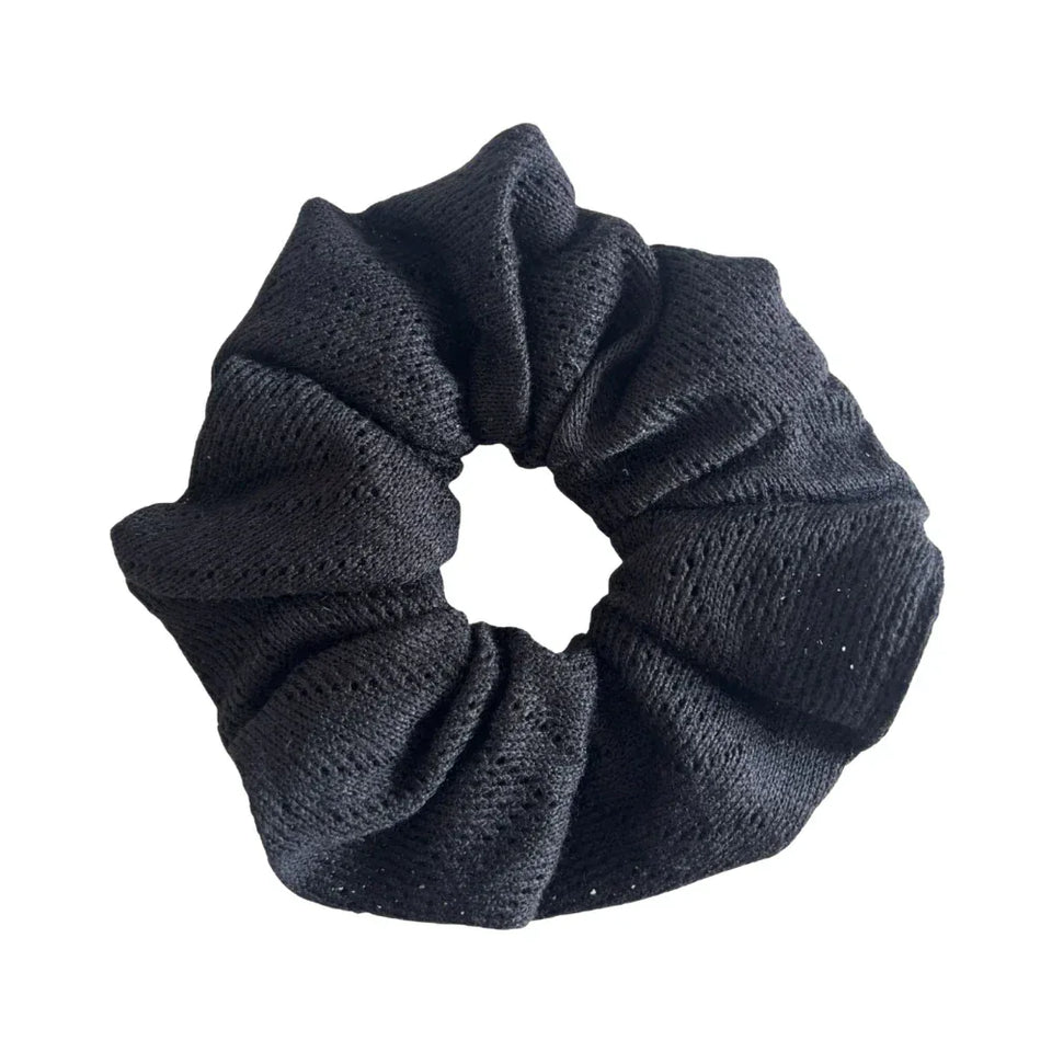 Textured Knit Hair Scrunchie - TEVQA Main image