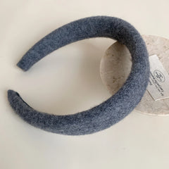Padded Headband Collection - 1.2 Inch Grey & Black Winter Textures