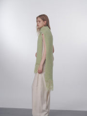 Korean Chic Bouclé Wool Blend Scarf