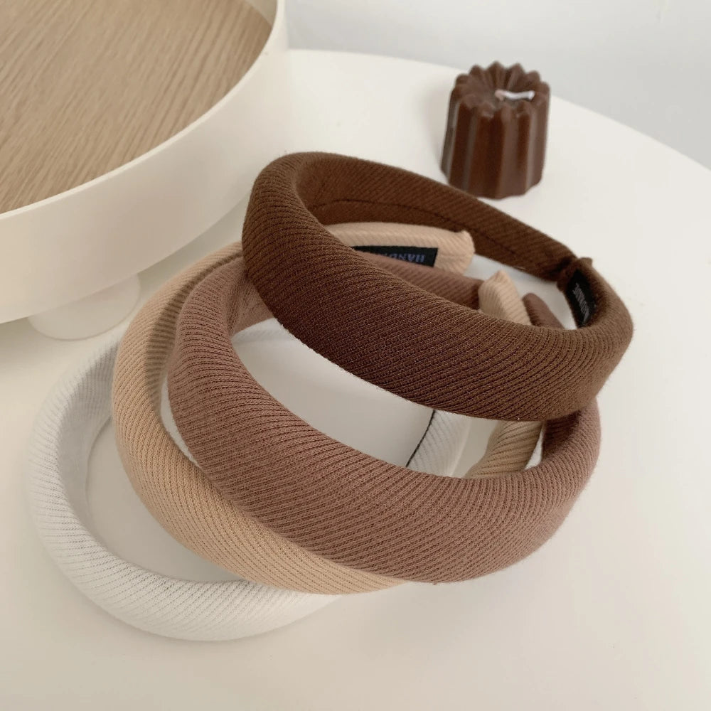 Padded Ribbed Knit Headband - 1.2 Inch Volumizing Style